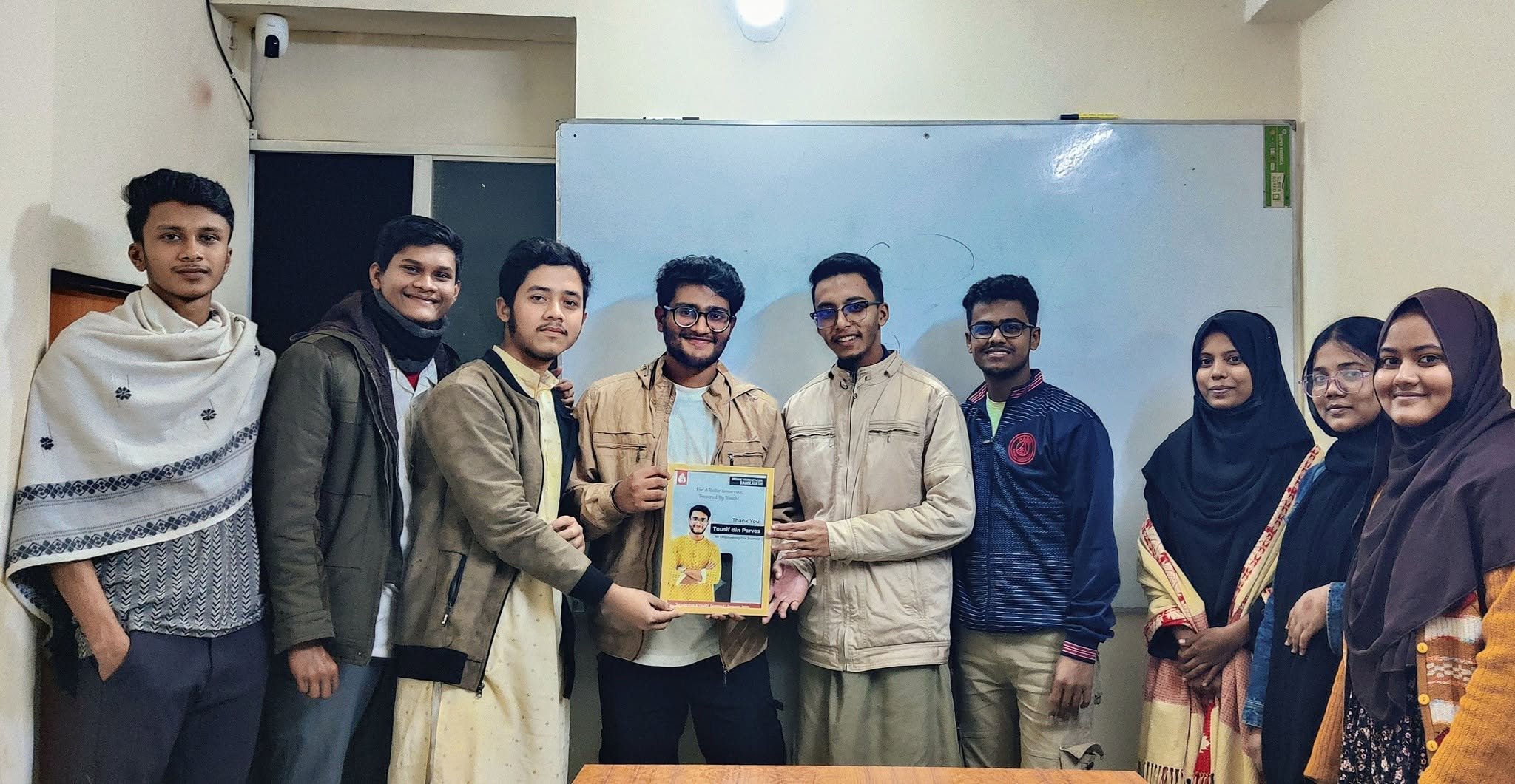 With the Uddami Youth Network Bangladesh team after the Leadership & Youth session
